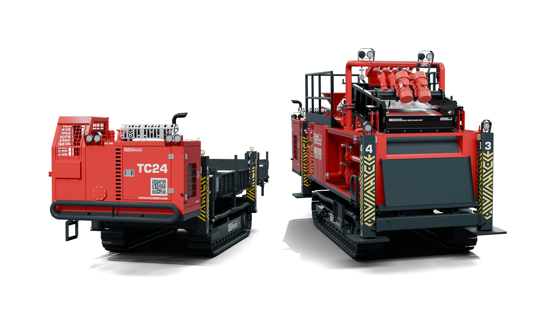 GTD desco GSHP Support Equipment | Mud Pumps | Tracked Carriers | Mud Recyling System | Geo Weights